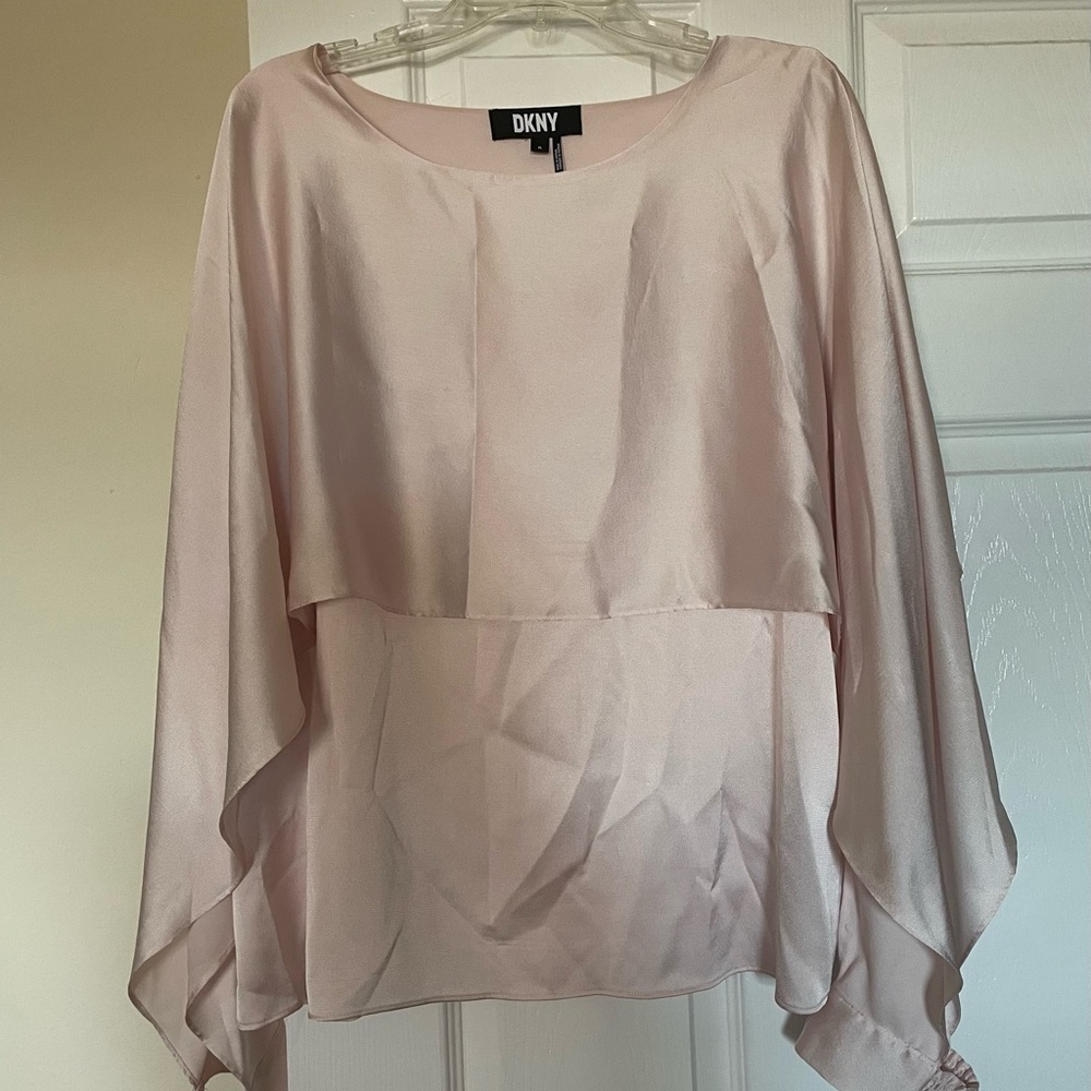 DKNY Women's Blush Layered Blouse